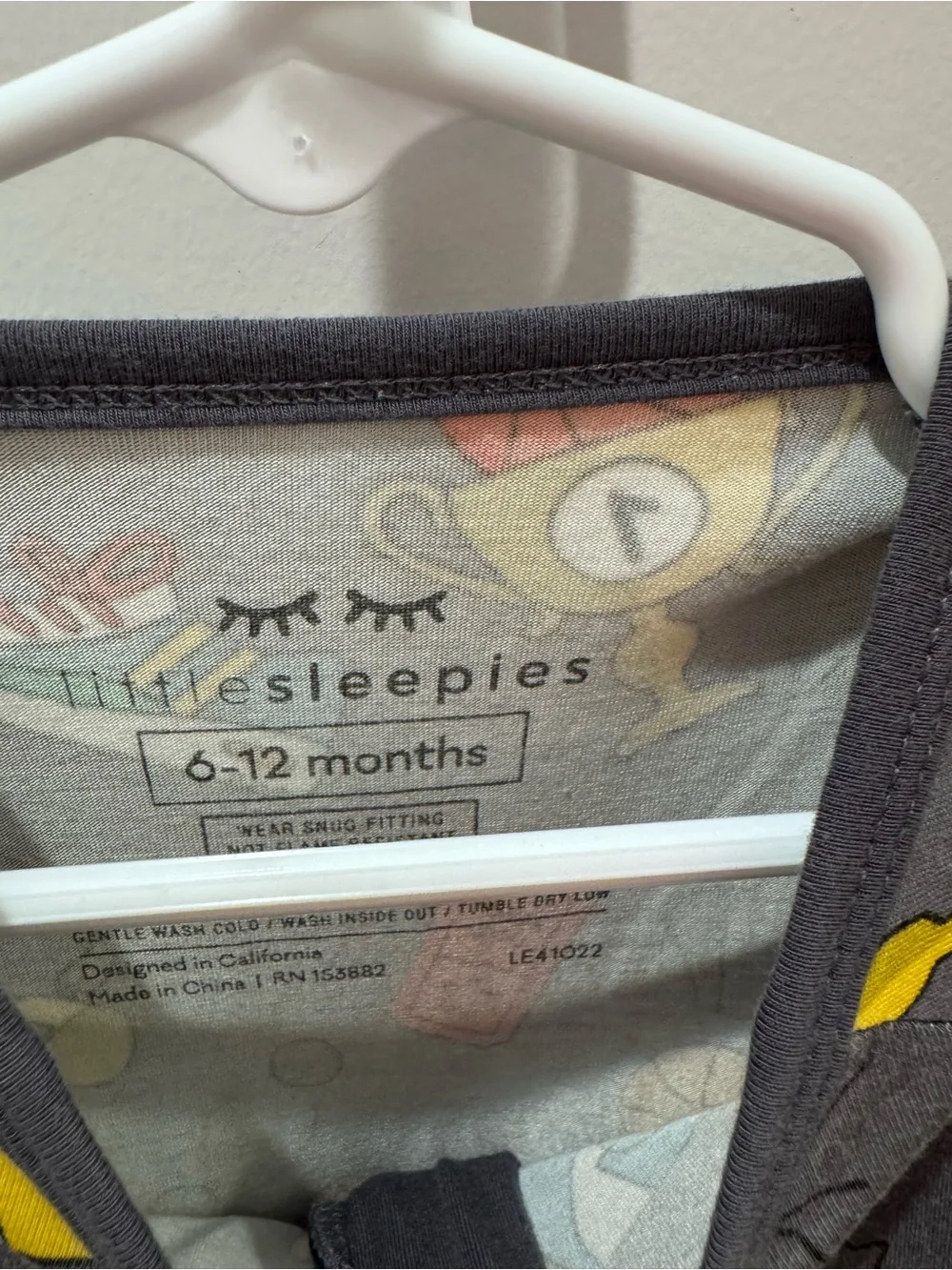 Little Sleepies ‘Hoop Stars’ Basketball Print Zippy One-Piece PJs — 6-12 Months